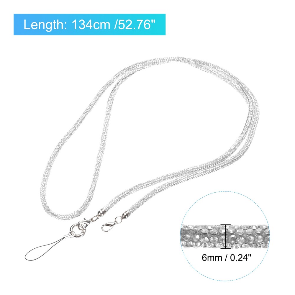 Replacement Purse Straps Crystal Bag Handle Sparkly Replacement Silver