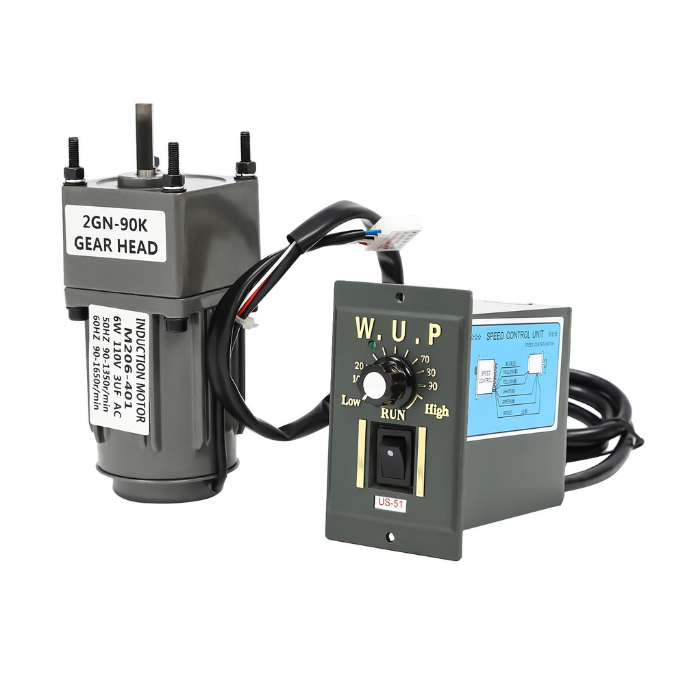 1 AC 110v Worm Gear Motor with 6w Power+ Variable Speed Reduction Controller