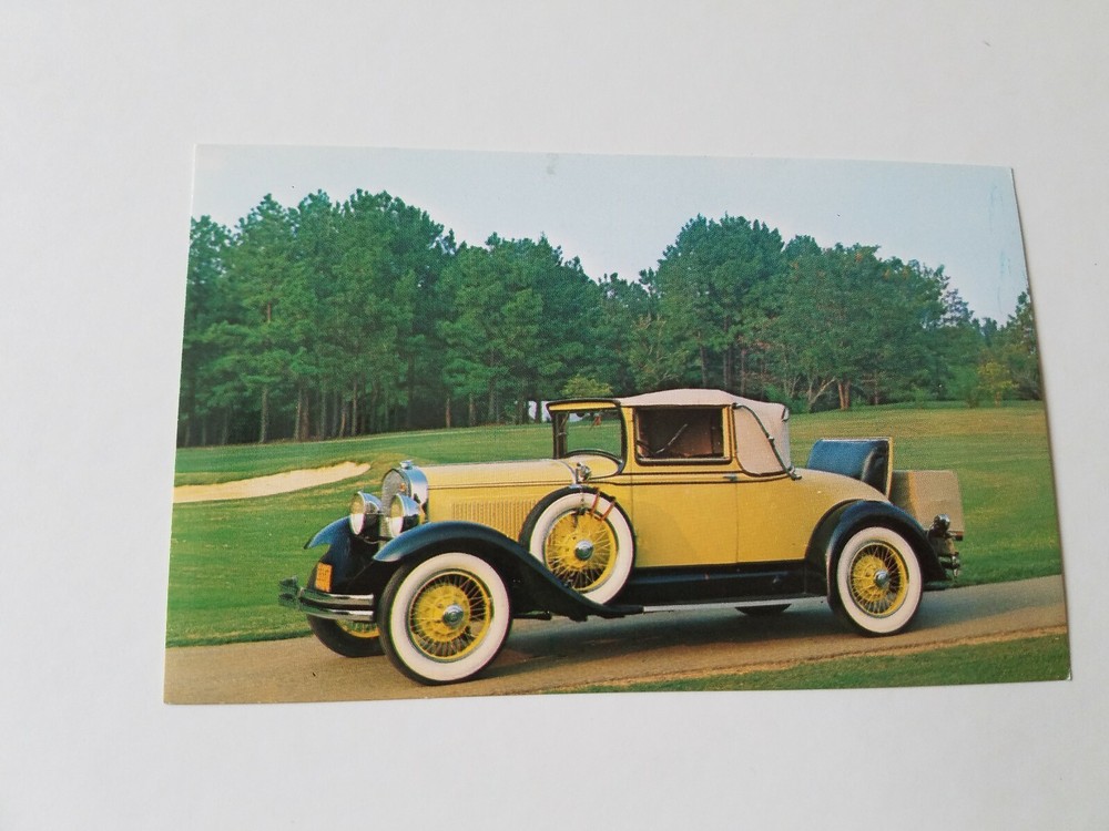 Studebaker - 1929 Commander Six unused postcard