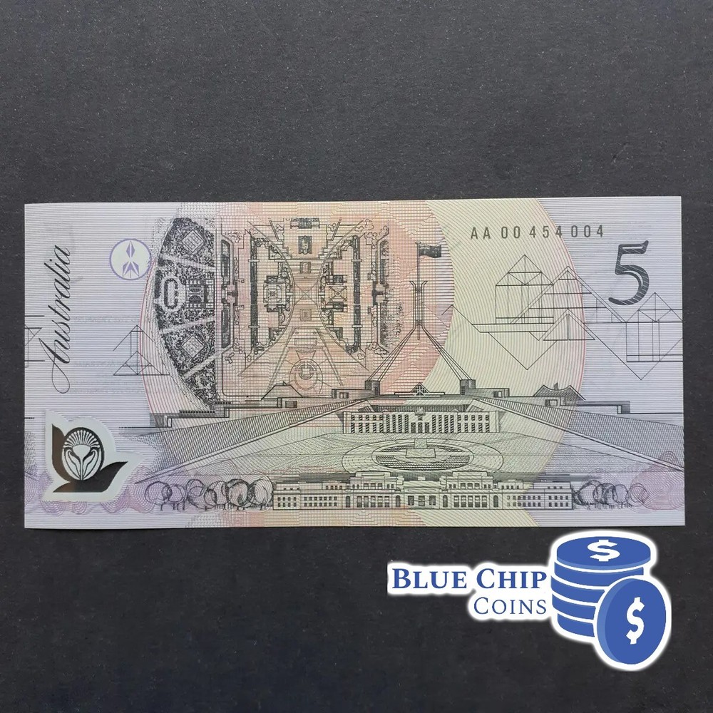 1992 UNC $5 Cole/Fraser Dark Green AA00 Banknote