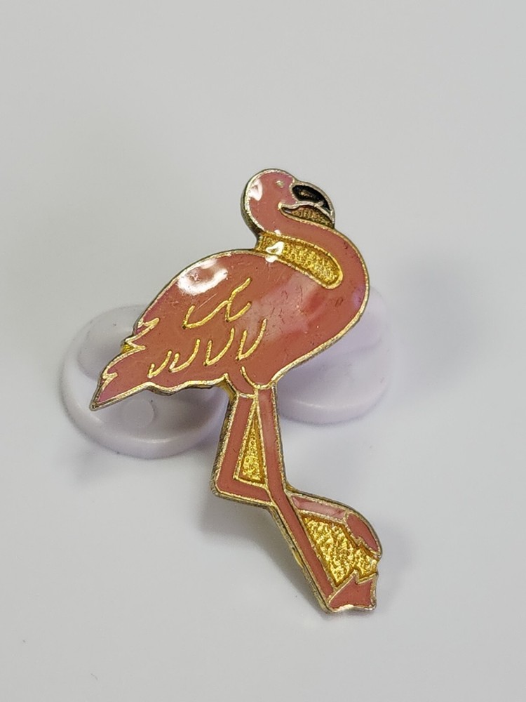 Pink Flamingo Bird Lapel Pin *