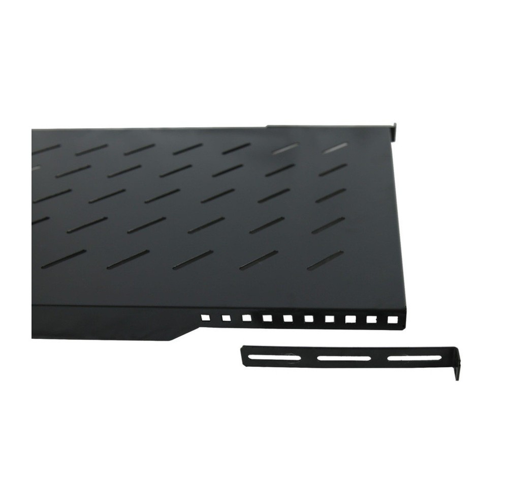 Fixed Rack Server Shelf 1U 19" 4 Post Rack Mount Adjustable 30"-35"