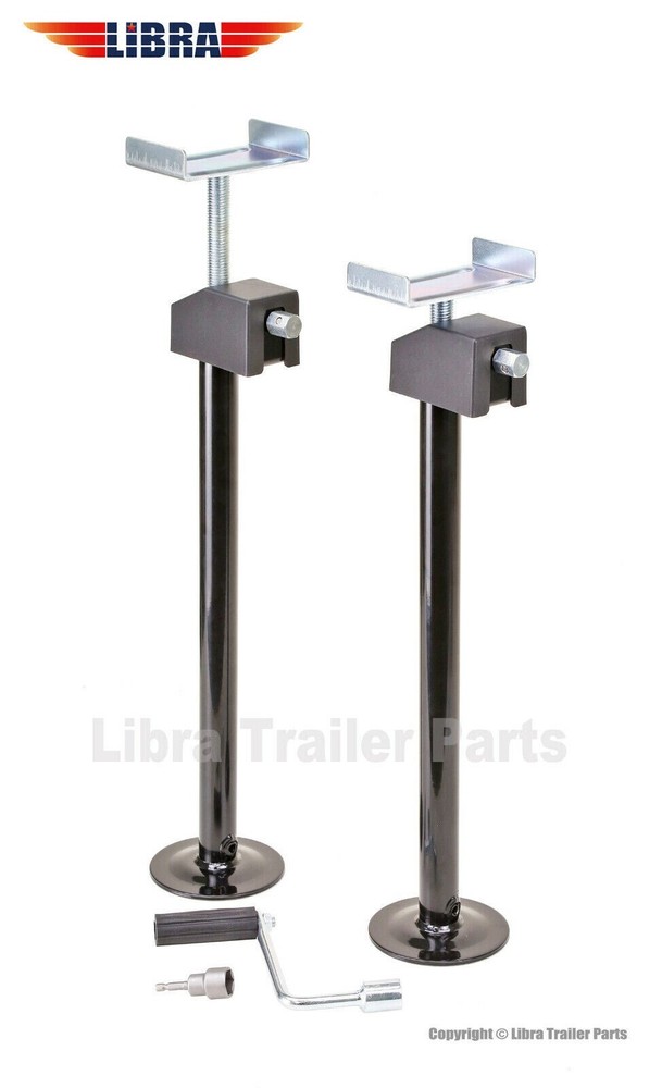 LIBRA Quick-Lift RV Slide Out Stabilizer Jacks 5000lbs Adjust 26"-49", Set 2