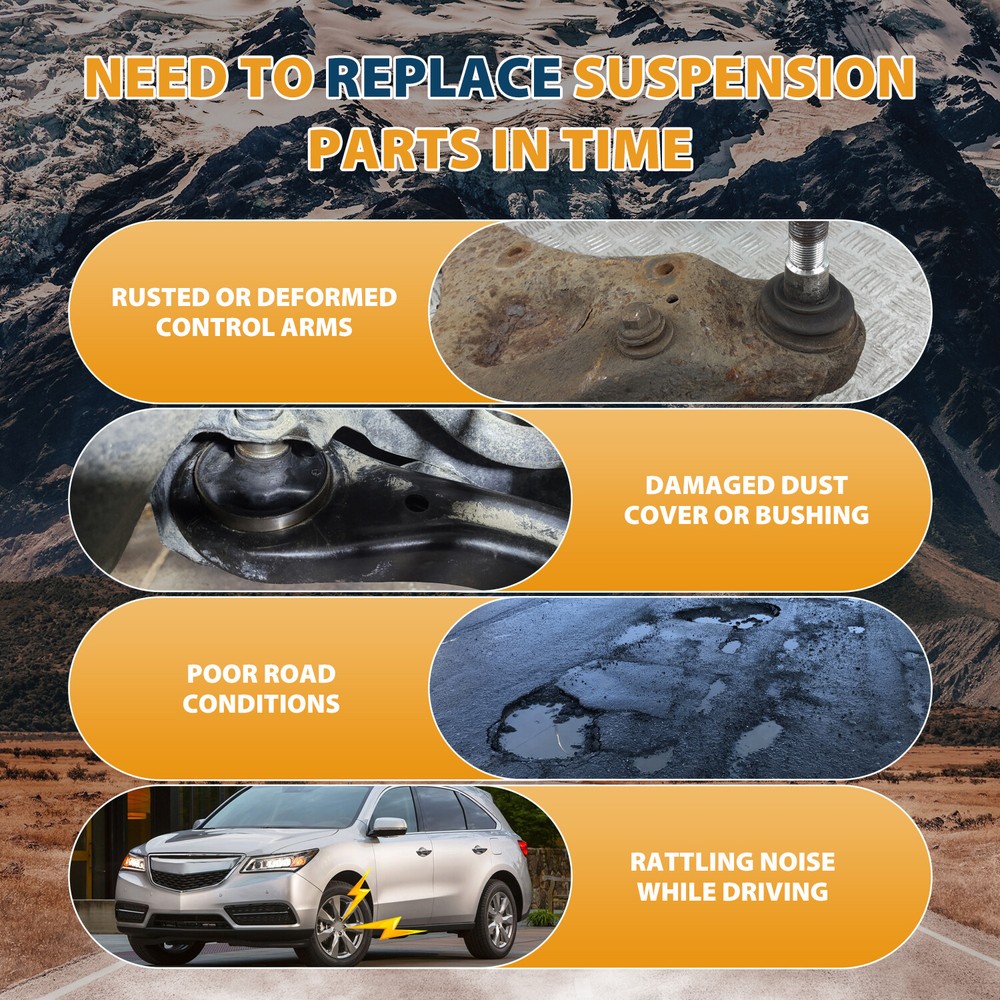 For 2016-21 Honda Pilot MDX Front Left Driver Side Lower Control Arm Ball Joint