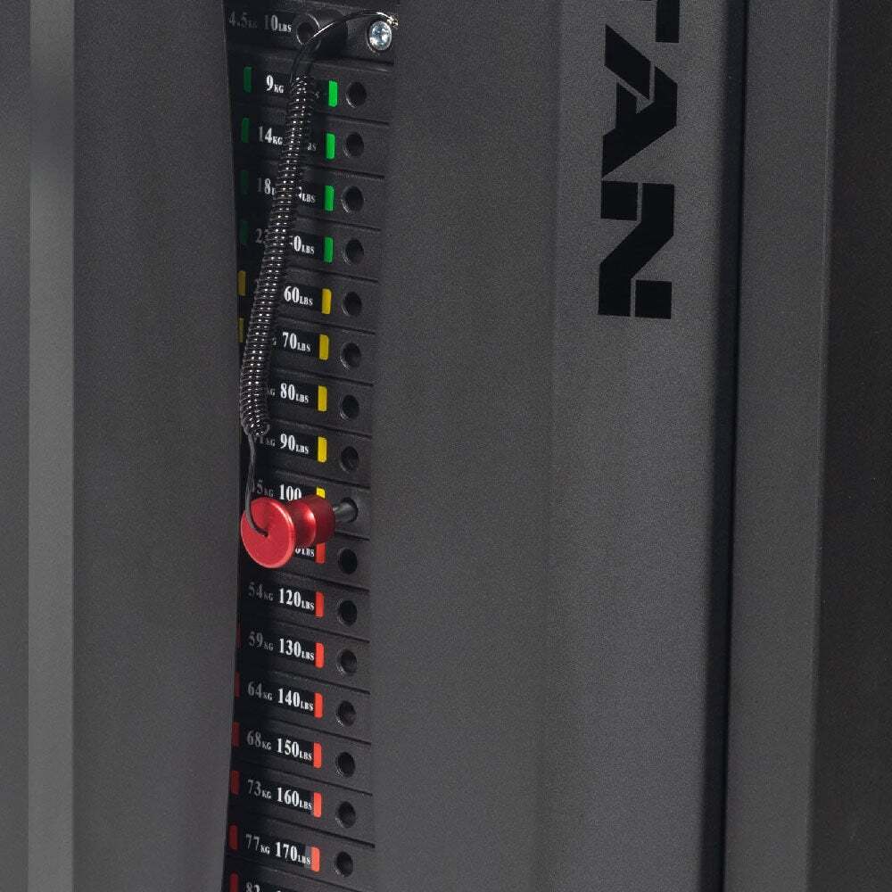 Titan Fitness Functional Trainer, Double Stack 200 LB 2:1 Cable Pull Station