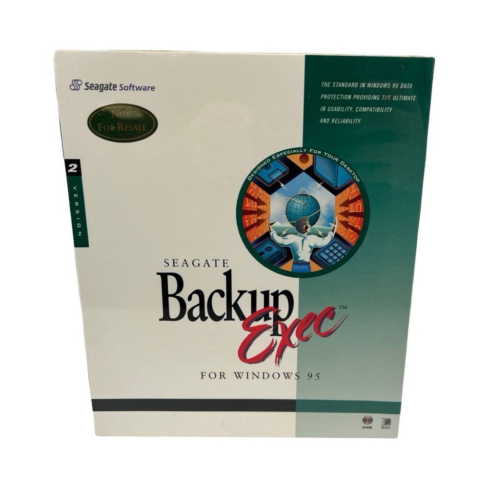 NEW Seagate Backup Exec Software for Windows 95 CD Sealed!