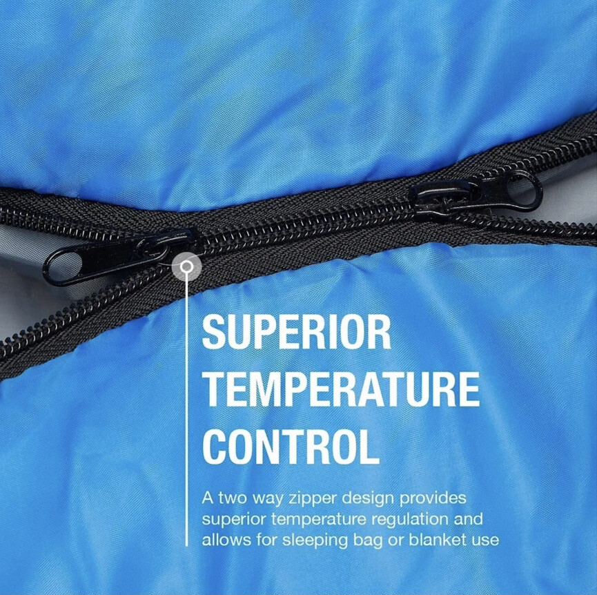 New Active Era Sleeping Bag E200 Blue Lightweight & Compact