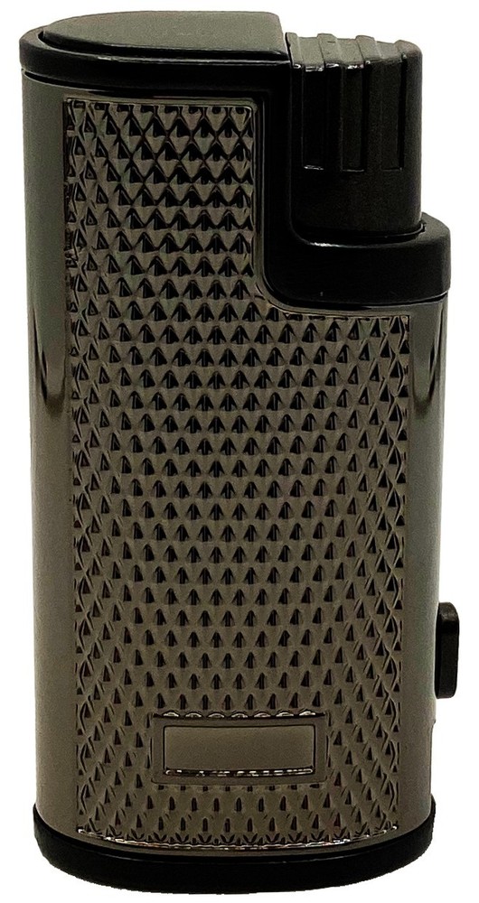Triple Jet Torch Lighter Adjustable Windproof Butane Refillable Puncher BBQ gift