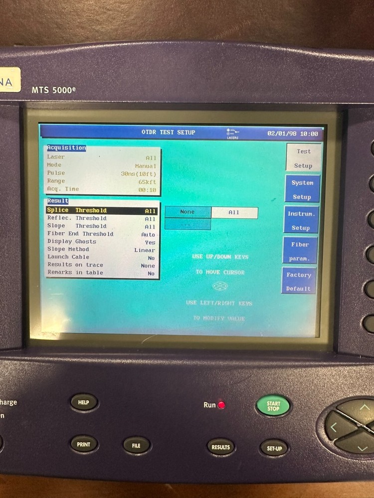 Acterna JDSU MTS5000e OTDR FIBER Tester