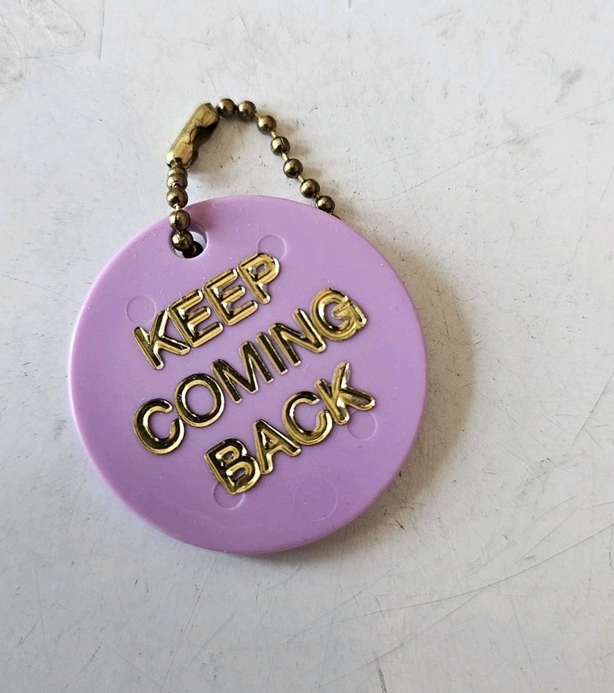 Marijuana Anonymous Vintage Token Keychain "Keep Coming Back"