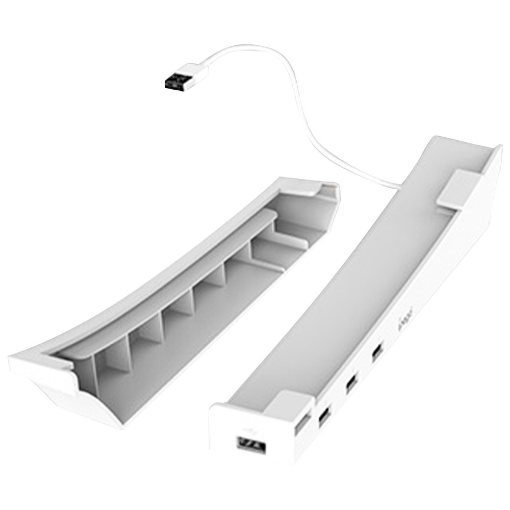 For PS5 Console Version Wall Mount Holder Game Host Storage Bracket 4 USB Port v