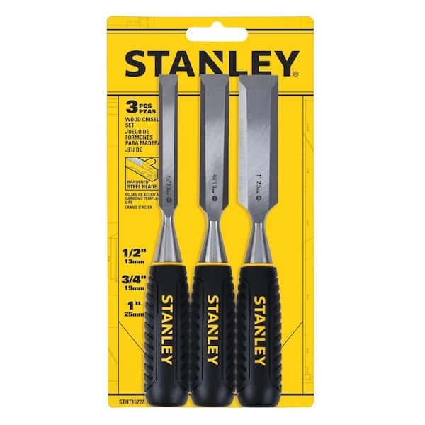 Stanley Wood Chisel Set 3 Piece Carpentry Hand Tool Kit