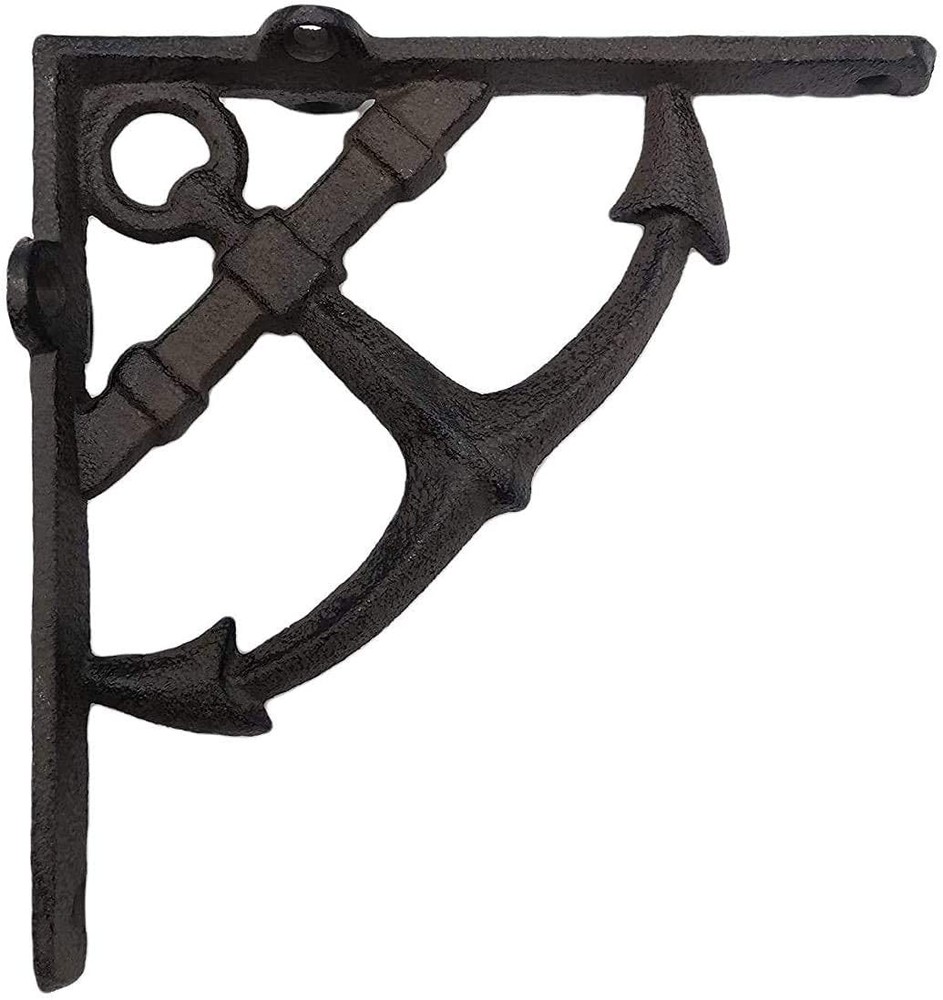 Comfy Hour Rustic Cast Iron Decorative Shelf Jade Multicolor small Vintage Charm