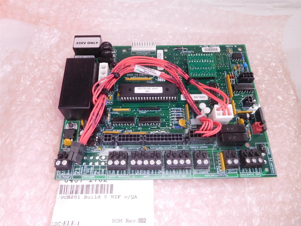 Rollseal Controller Assembly Board PCB201 6407-1701 (S8-8)