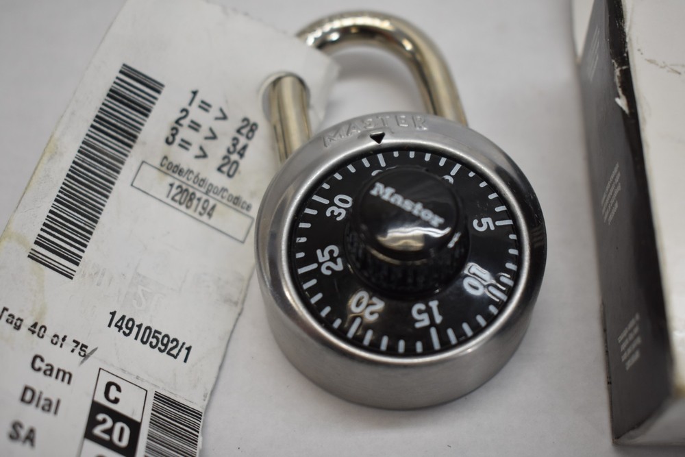 MasterLock Classic Dial Combination Lock for Locker & More Master Lock Turn Dial