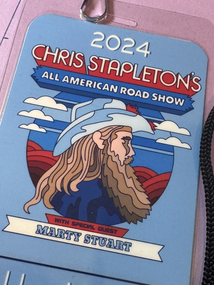 Chris Stapleton Commemorative 2024 All Access Backstage Pass & lanyard
