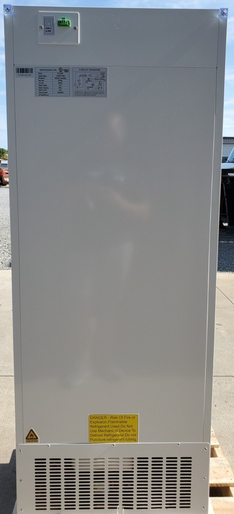 K2 Scientific 10 Cu. Ft. Solid Door Upright Pharmacy Refrigerator - Scratch