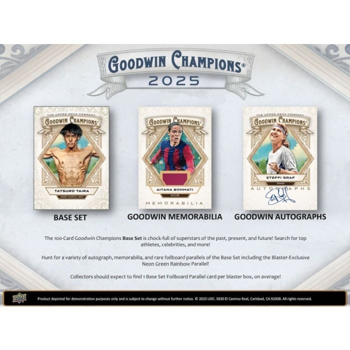2025 Upper Deck Goodwin Champions Blaster Box