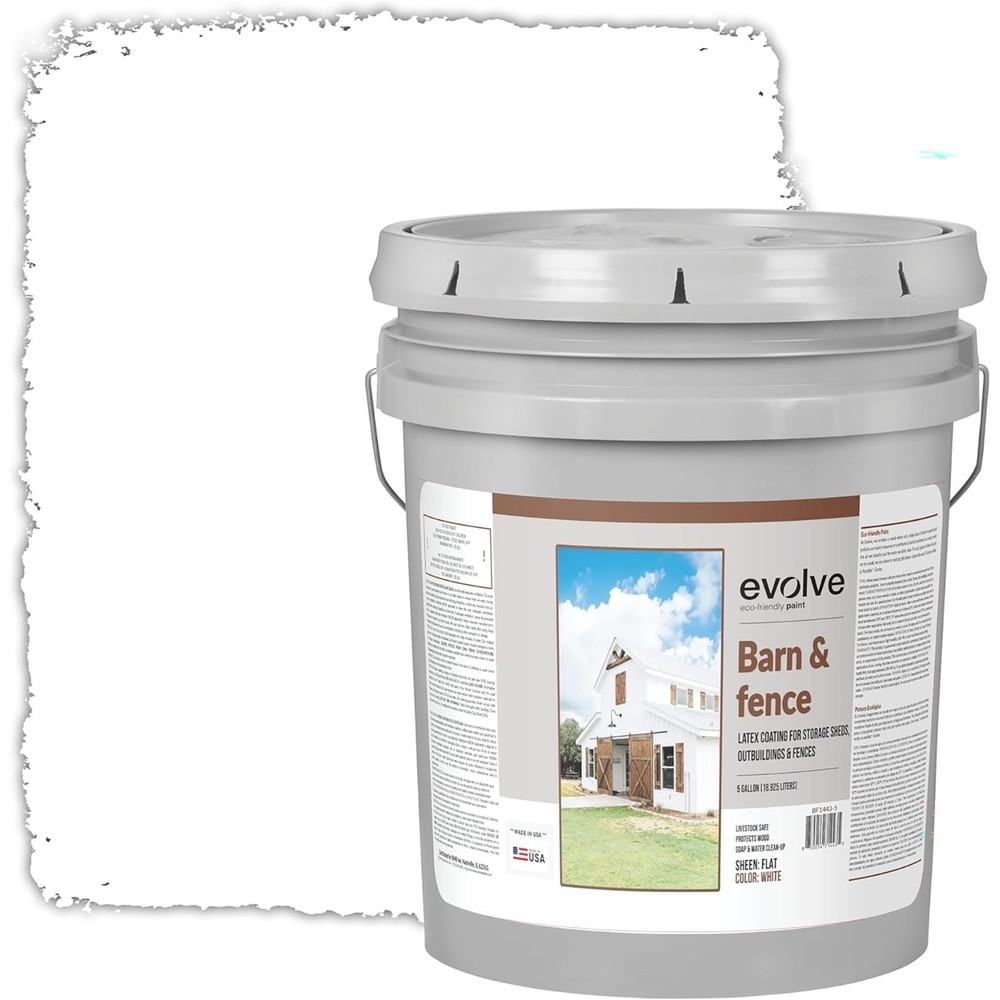 Evolve Barn & Fence Latex Coating White 5gal