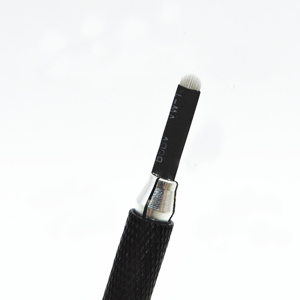 Microblading 18 U Shape Needles Permanent Manual Tattoo Eyebrow Embroidery Blade