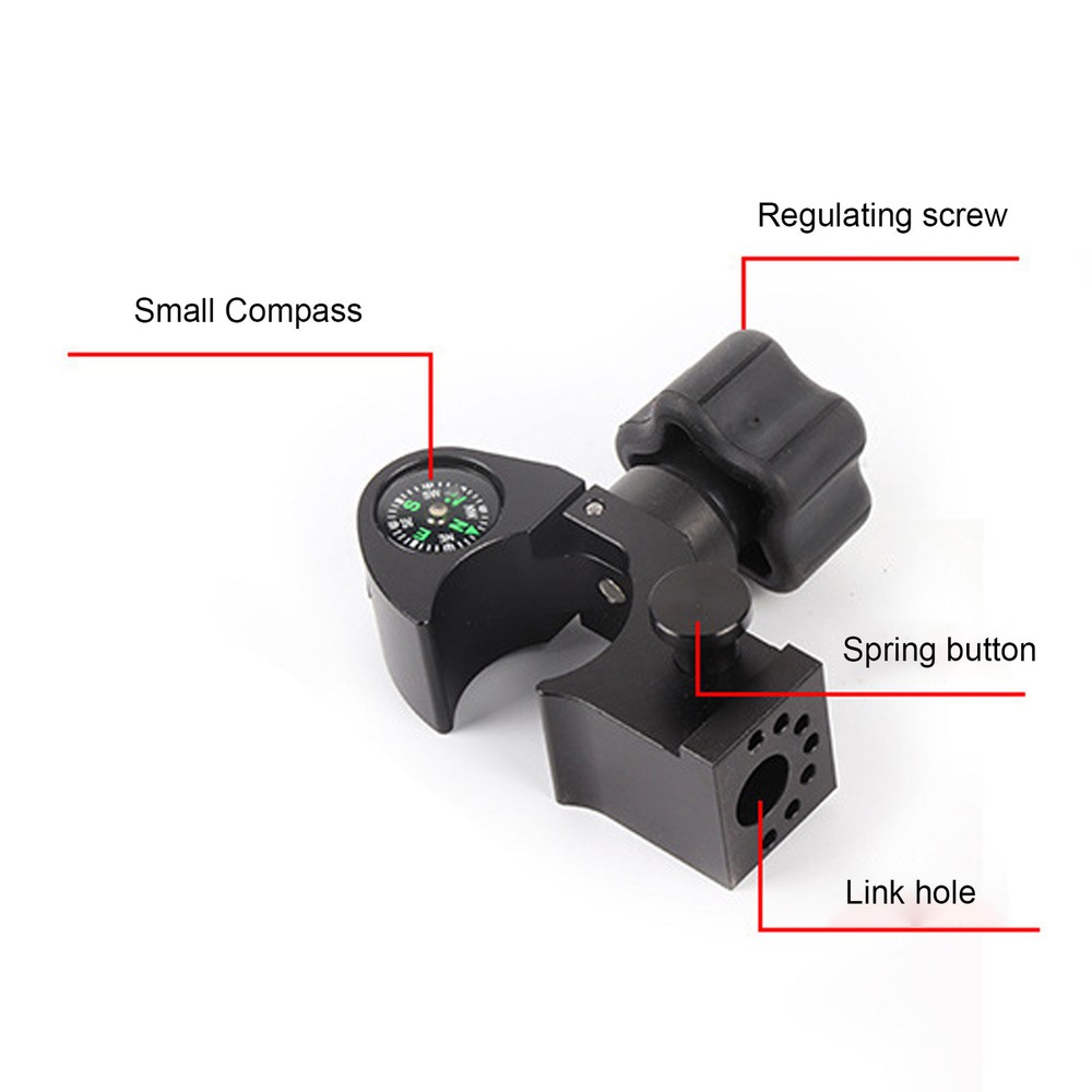 32mm Range Pole Cradle Bracket Aluminum Alloy Universal Data Collector Cradle