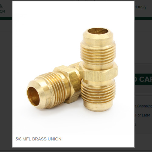 5/8 MFL BRASS UNION # 42-10