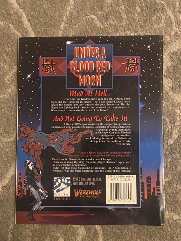 Werewolf: The Apocolypse Set-Rulebook + Guidebook + 2 sourcebooks + Tribe Book