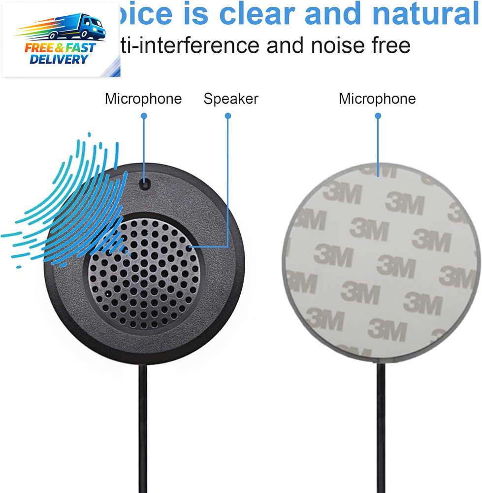 Window Speaker Intercom System,Dual Way Anti-Interference Intercommunication Mic