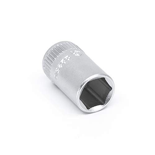 Genius Tools 222510 1/4" Dr. 10mm Hand Socket One Size, Silver