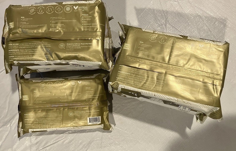 Honest Flushable Hypoallergenic Wipes Bundle