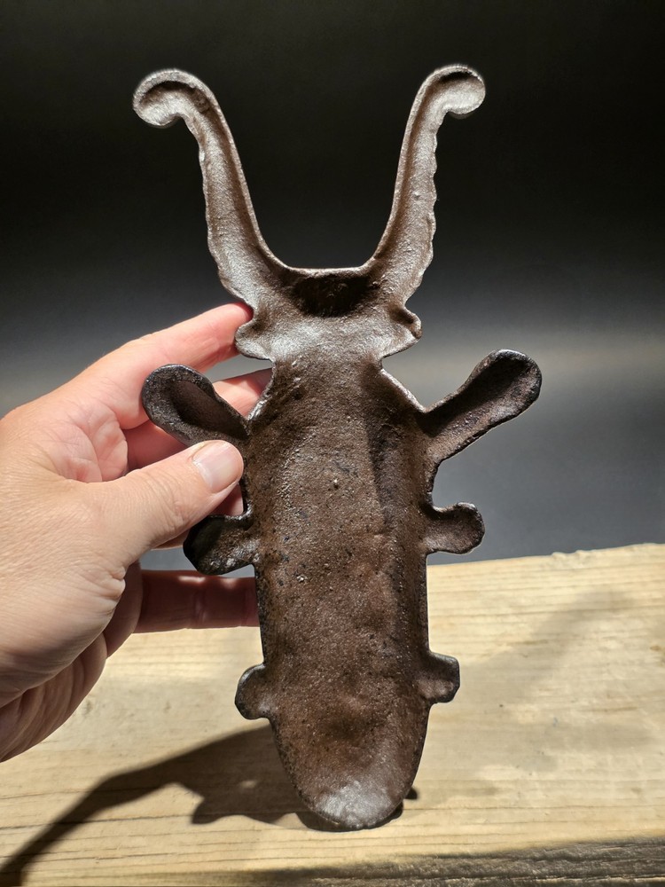 10" Vintage Style Cast Iron Beetle Boot Jack