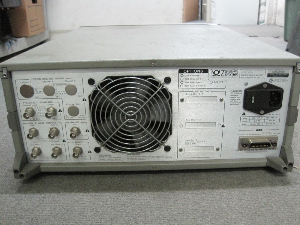 HP 5372A FREQUENCY AND TIME INTERVAL ANALYZER *FOR PARTS*