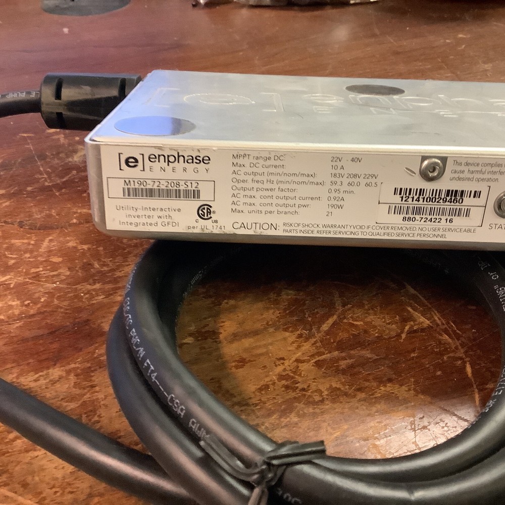 Emphase Energy M190-72-208-S12 Micro Inverter