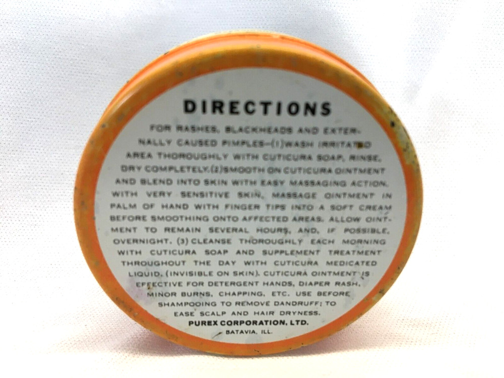 Purex Corporation CUTICURA Ointment Tin Empty