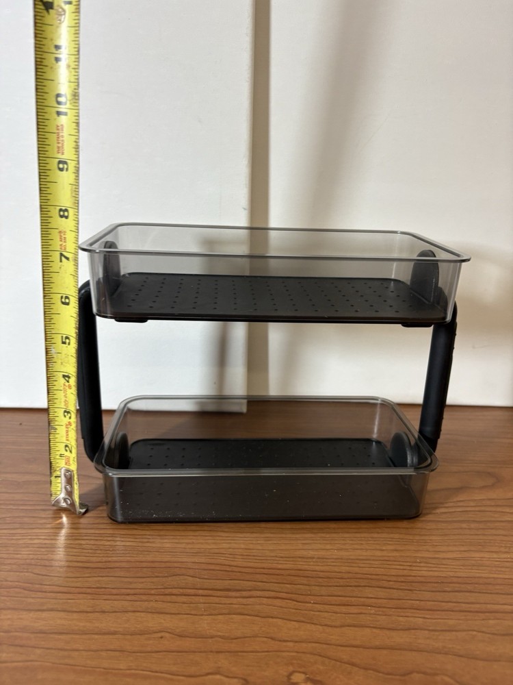 Madesmart Black Plastic Desk Organizer