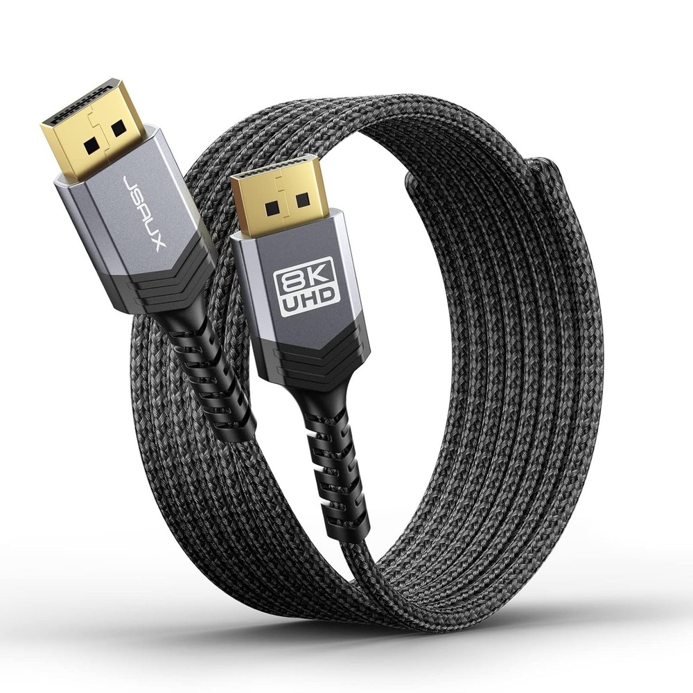 DisplayPort 1.4 Cable 10ft | 8K Gaming Support, FreeSync & G-Sync Compatible