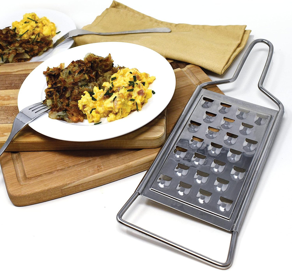 Stainless Steel Potato Grater, 1-Pack, Silver
