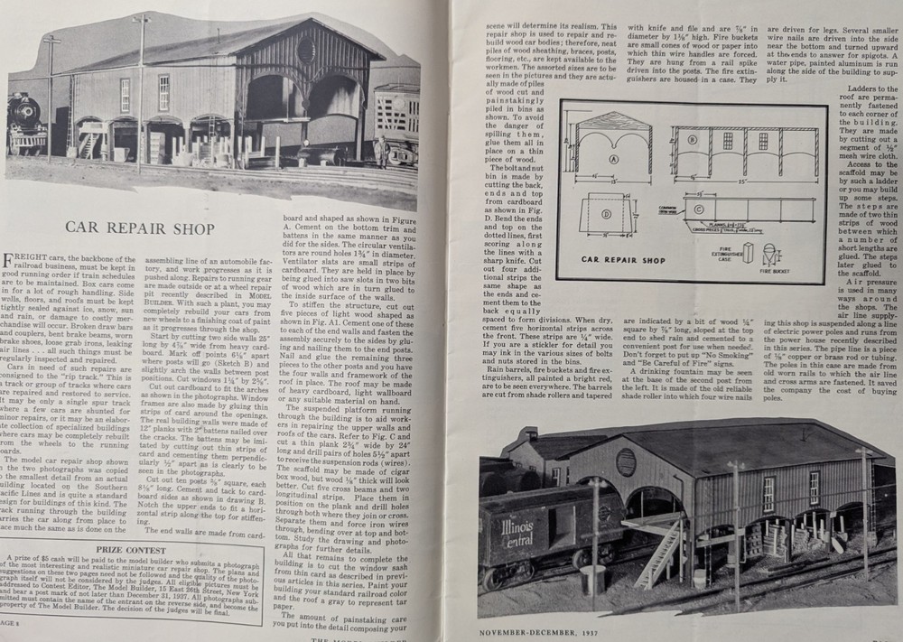 ***VINTAGE 1937 THE MODEL BUILDER MAGAZINE***