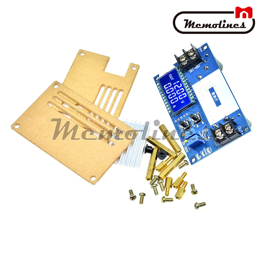 DC-DC 5A Boost Voltage Constant Current Power Supply Module LCD Display w Case