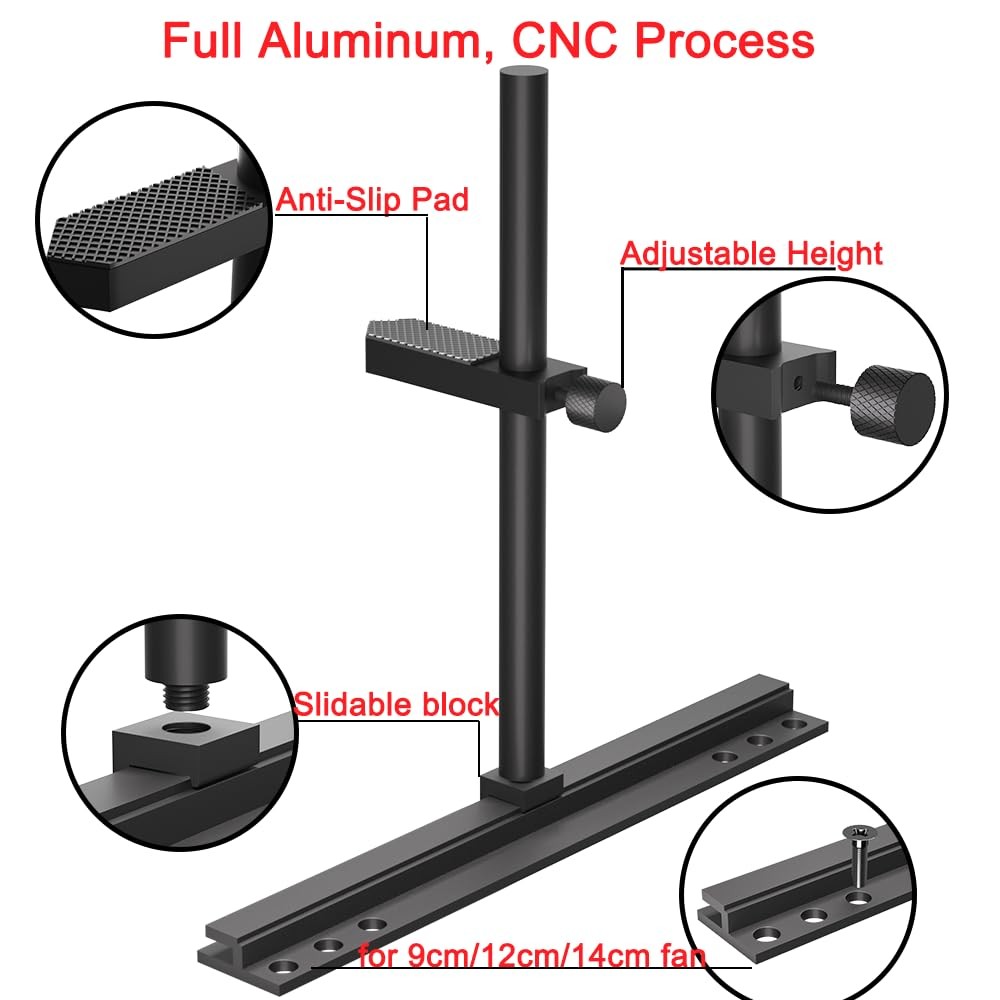 GPU Support Bracket, Graphics Card Support, Bracket Brace, 136mm, Black