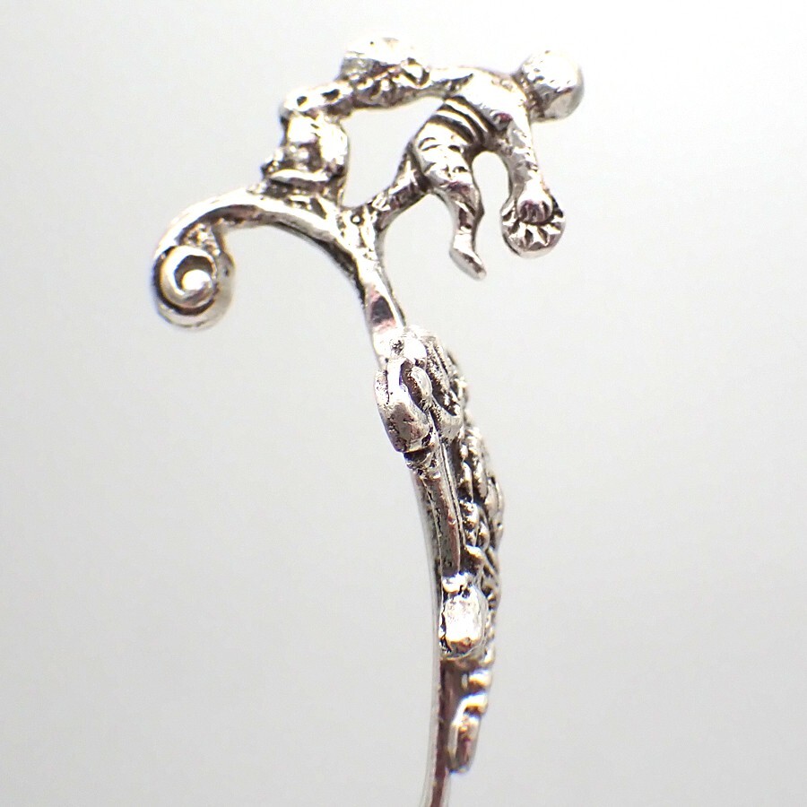 Antique Dutch Monkey Spoon Sifter 833 Silver