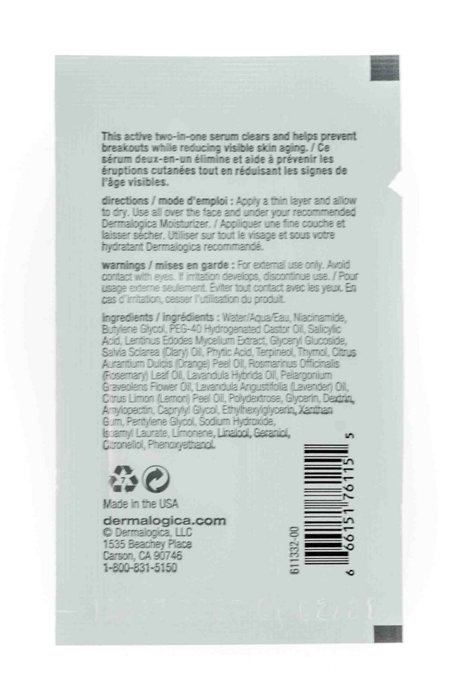 Dermalogica Age Bright Clearing Serum Samples (Package of 12)