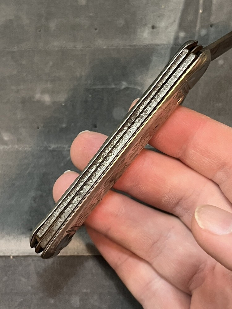 VINTAGE SILVER CAMP KNIFE 3 Blade