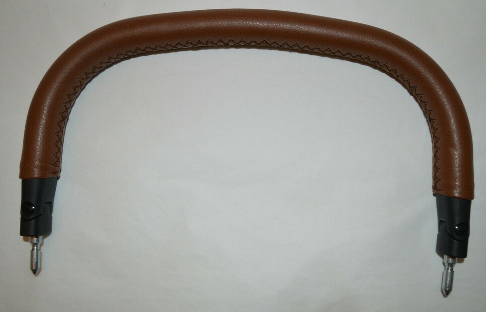 Austlen Stroller Front Leather Bumper Bar-  Brown
