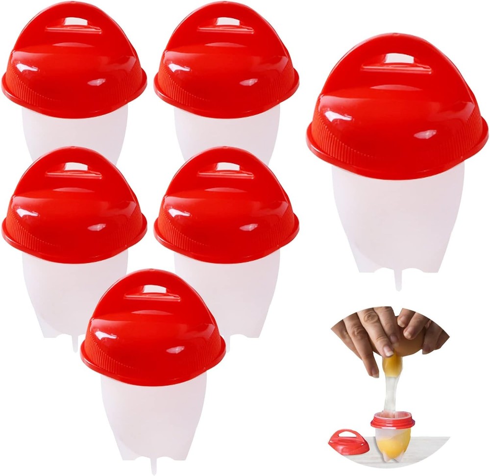 Silicone Non-stick Egg Boiler, No Shell Egg Cook Cups, Fast Poaching