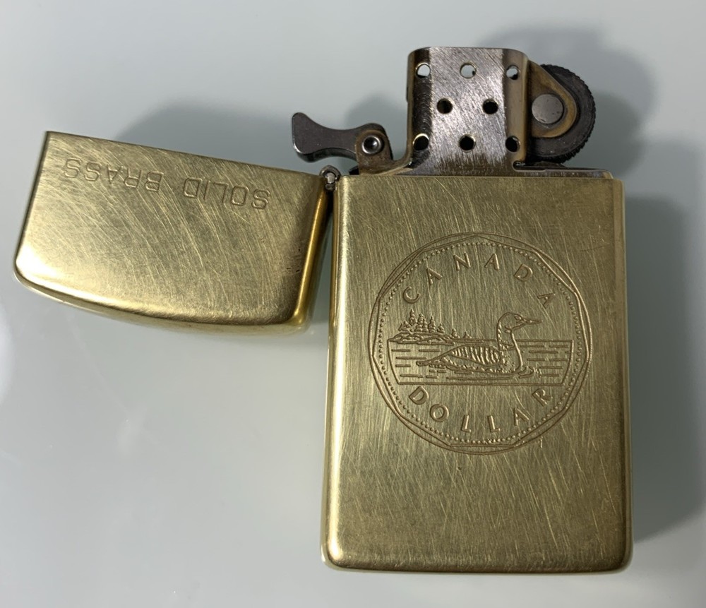 Canada Dollar Solid Brass 1932-1992 ZIPPO Fired rare
