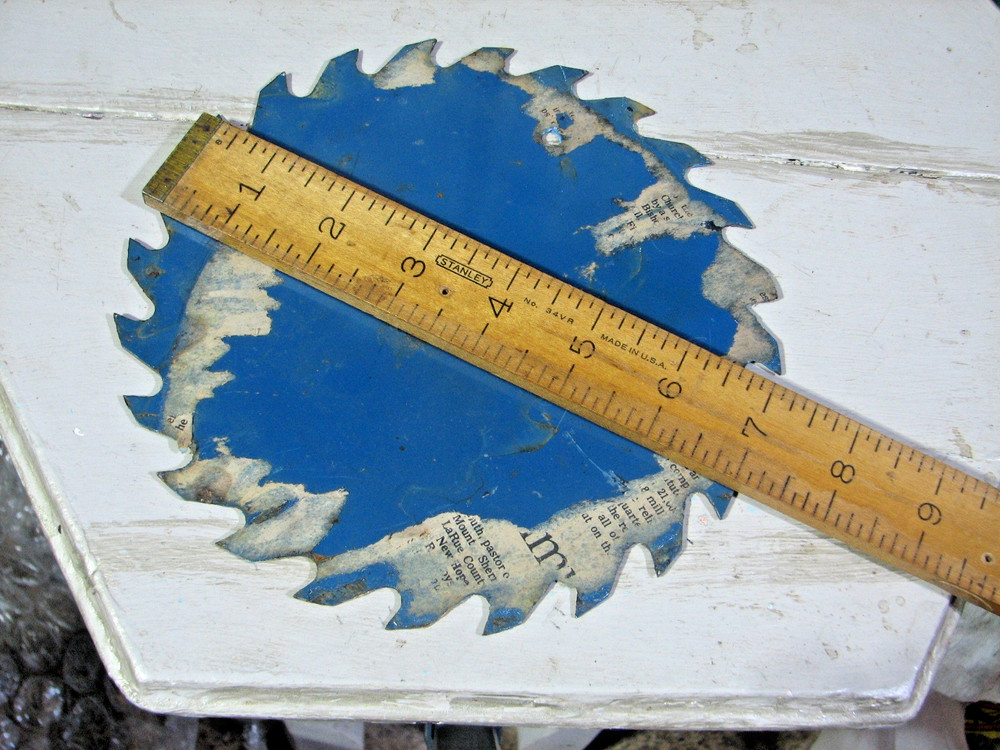 Beautiful Hand Painted Saw Blade