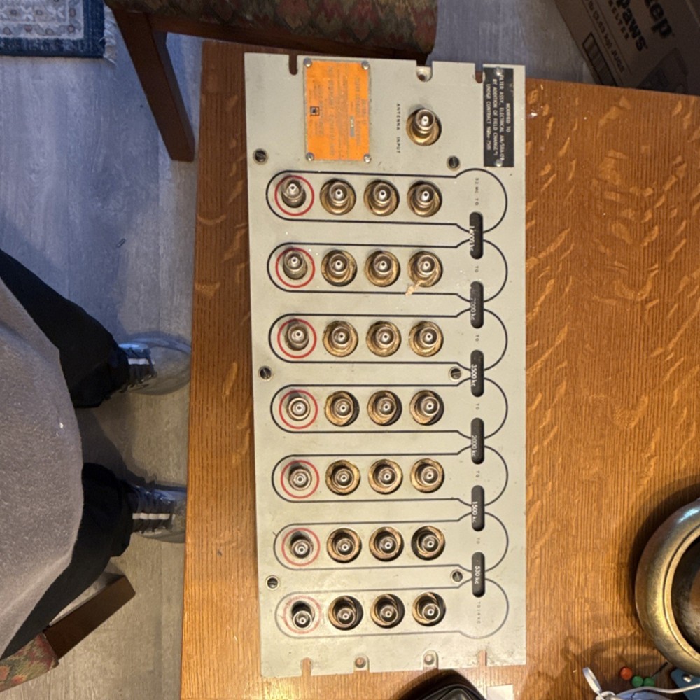 AN/SRA-12B Electrical Filter Assembly Panel Militaria