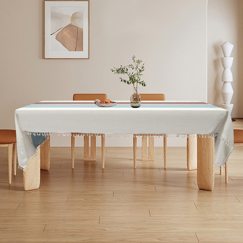Rectangle Table Cloths Rustic Tablecloth Table Cover Waterproof 140*300cm US