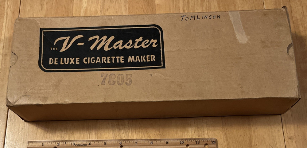 Vintage V-Master Deluxe Cigarette Maker Rolling Machine - FREE SHIPPING